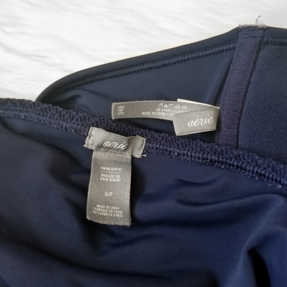 AERIE Bridget Blue Push Up 2-Piece Bikini - Picture 5 of 6